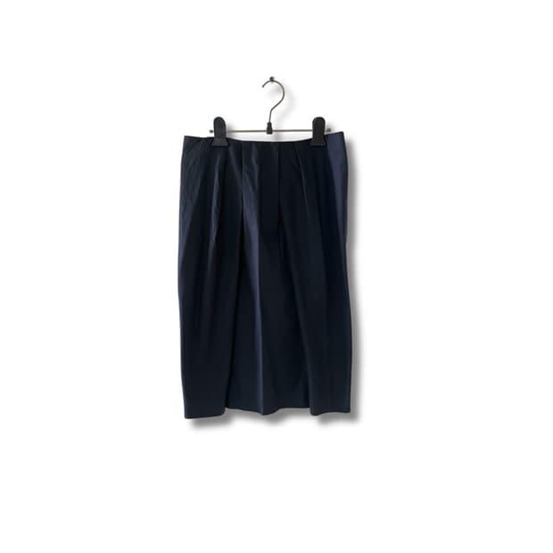 Maison Margiela 네이비 미디 스커트