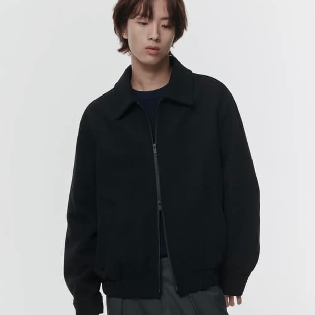 [새상품/L] 무신사스탠다드 울 블렌드 블루종 자켓