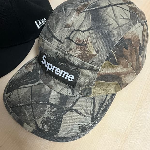 슈프림 25ss 리얼트리 캠프캡