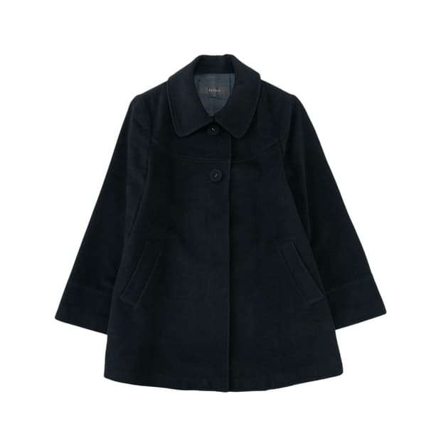 reflect 블랙 미디 코트