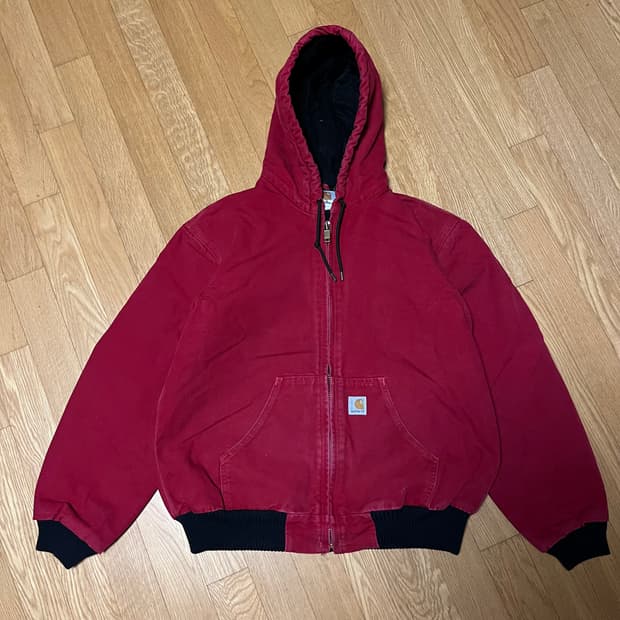 [M] 00s 빈티지 칼하트 액티브 자켓 J140 RED