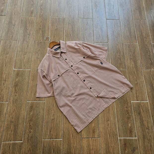 PATAGONIA 파타고니아 체크 반팔 셔츠 구제 빈티지 XL 105