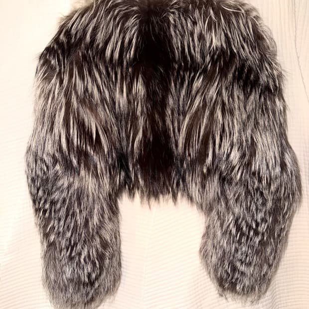 지아니니 구찌 실버 폭스 퍼자켓