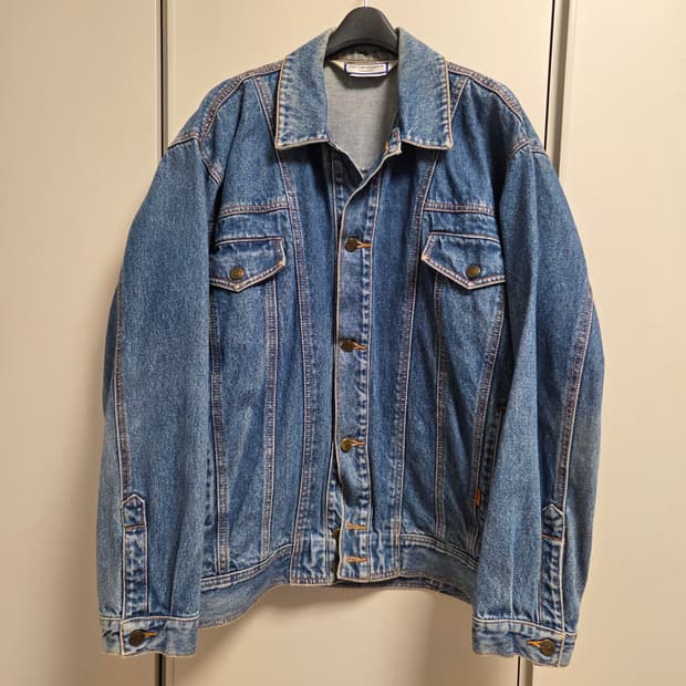 YSL 입생로랑 빈티지 청자켓 데님자켓 워크자켓 L(100)