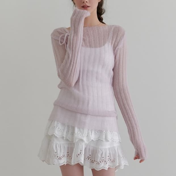 [리엘 RE_L] Dearest 모헤어 니트 (라벤더 / Free)