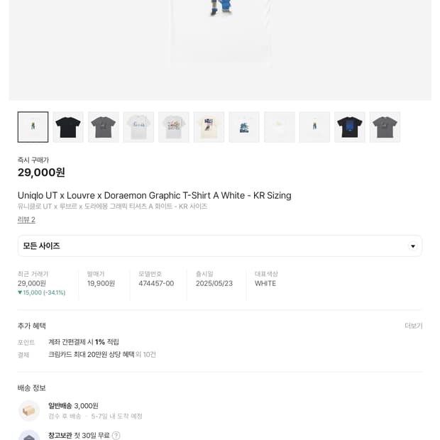유니클로 도라에몽