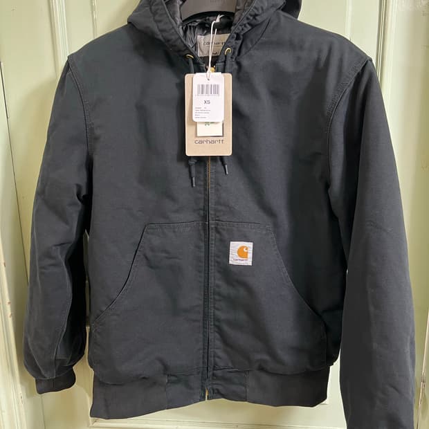 (XS) 칼하트 WIP OG ACTIVE JACKET 블랙 스톤 캔버스