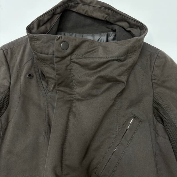 시스템 하이넥 크롭 y2k자켓