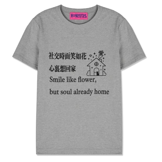 MOMENTEL t-shirt gray