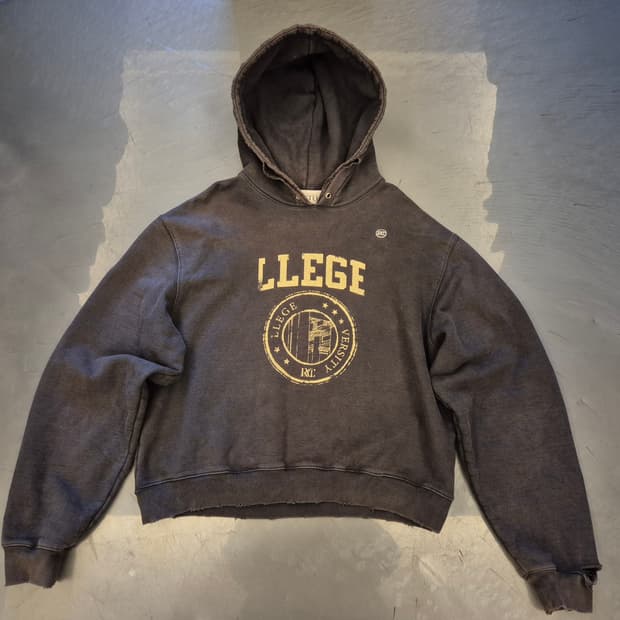 RECTO 디스트레스드 후드 스웻