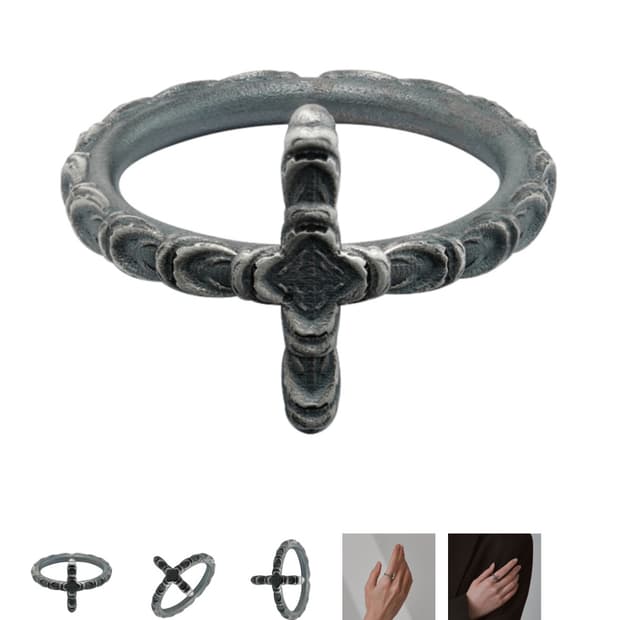 줄로리아 BAROQUE CROSS RING IV 22호