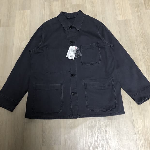 (XL) 새상품 유니클로 UNIQLO 가먼트 다잉 프렌치 워크 자켓 그레