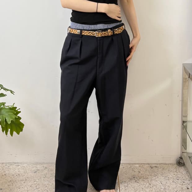 90‘s BURBERRY 투턱 슬랙스