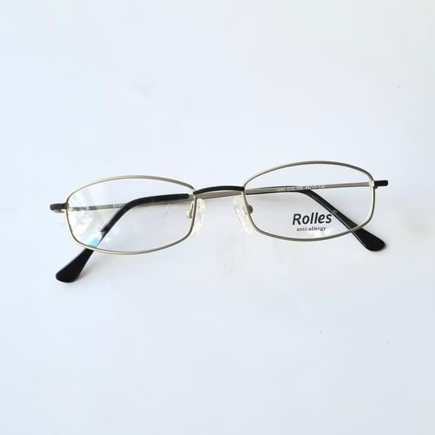 데드스탁 실버 메탈 긱시크  안티알러지 안경테 695