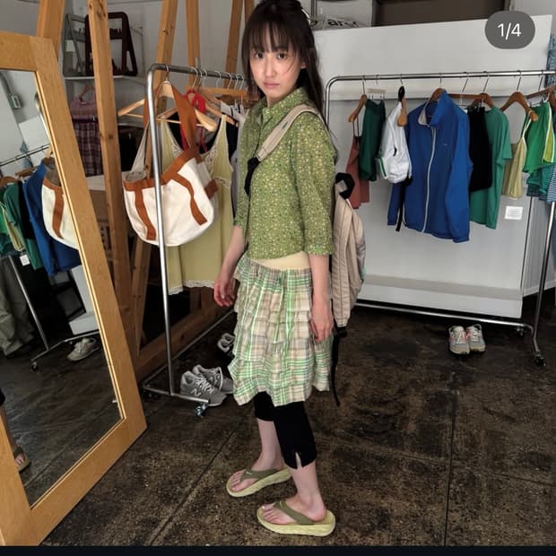 노컨텐츠 튜브 드레스 베이지
