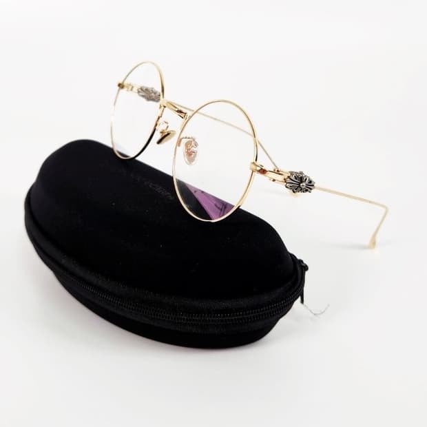 크롬하츠 남녀공용 원형 메탈 안경