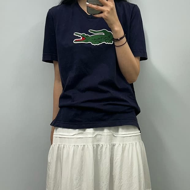 라코스테 네이비 반팔 티셔츠