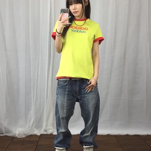 Adidas Outdoor Lime Logo Tee