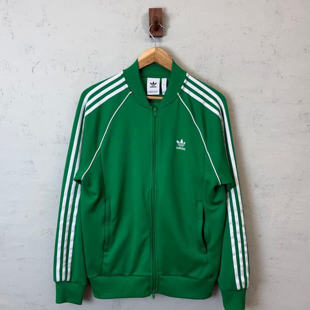 아디다스 신형 SST 그린 트랙탑 져지