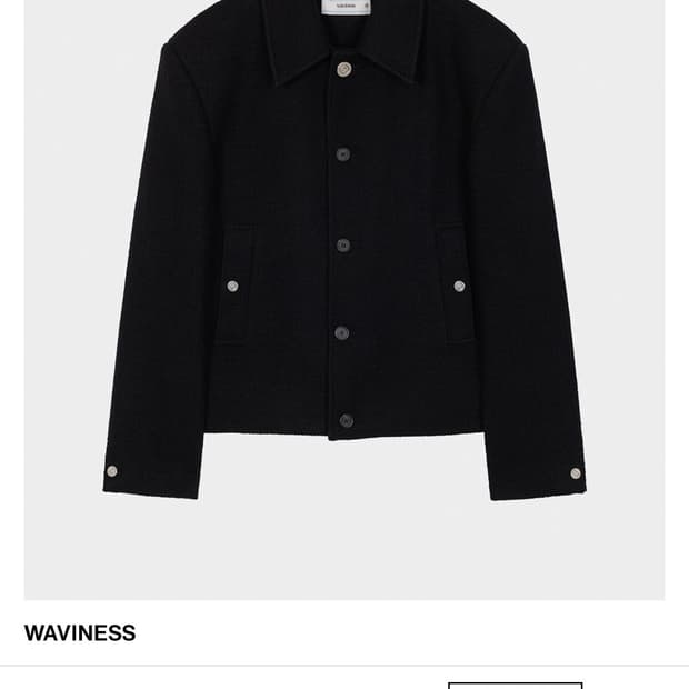 웨이비니스 / 이카로 트위드 자켓 (제트 블랙) / 1