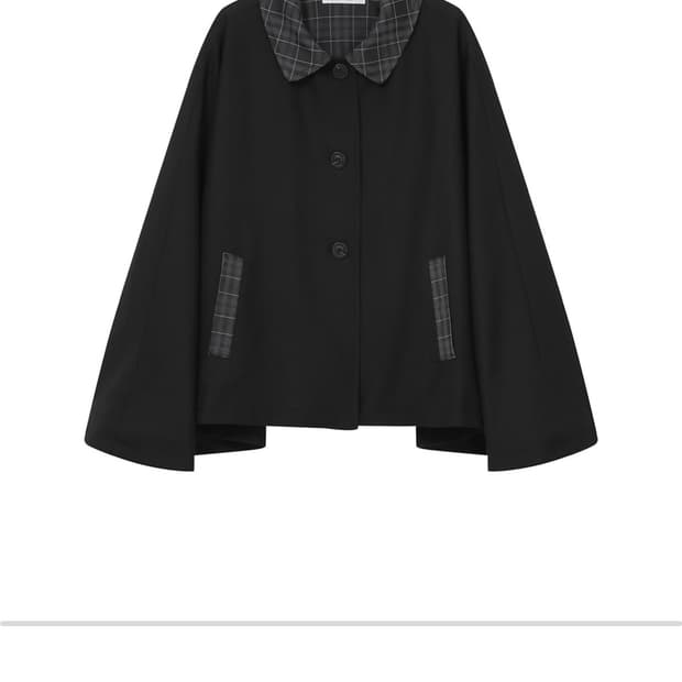 미세키서울 케이프 자켓 블랙 