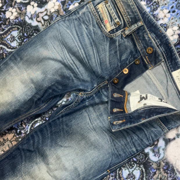 디젤 자티니 부츠컷 플레어 팬츠