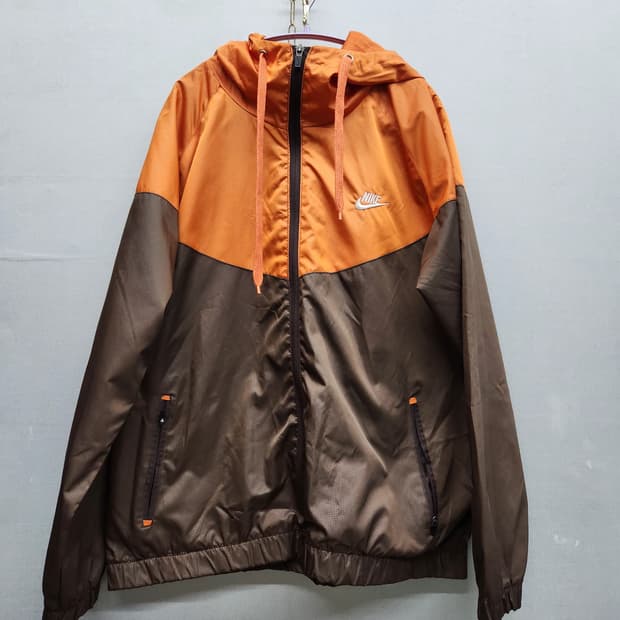 나이키 로고 빈티지 배색 후드 바람막이 L(XL)