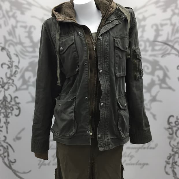 Y2K Grunge Utility Jacket