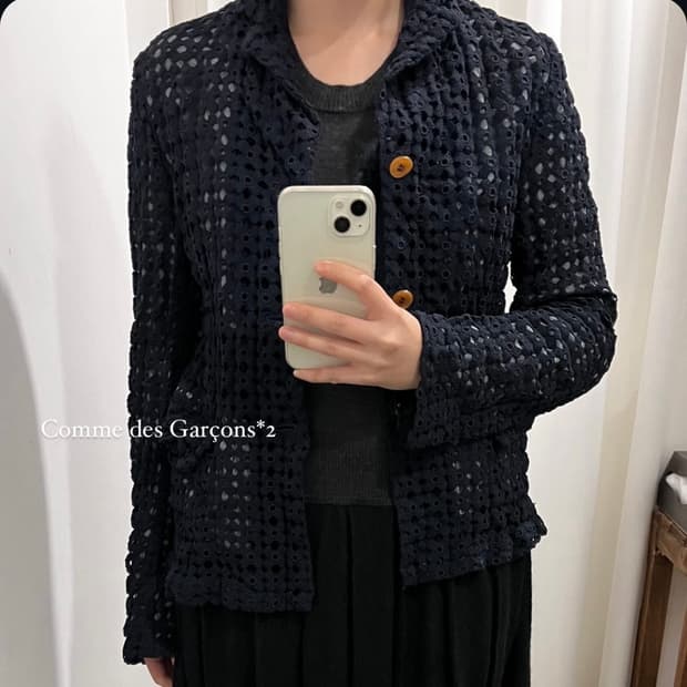 (M) 꼼데가르송 트리콧 코르셰 자켓