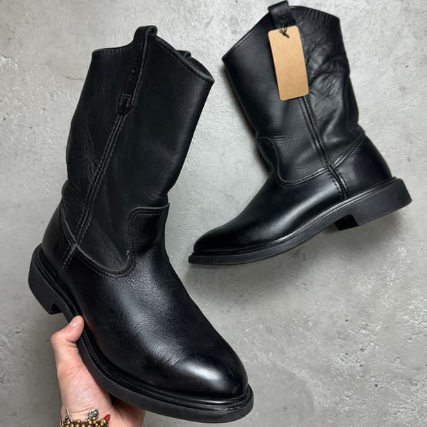 00's OG USA Made 레드윙 1125 페코스 블랙 웨스턴 부츠