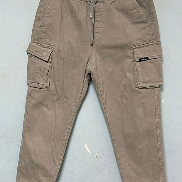 스노우피크 여자 밴딩 카고바지 추동 조거 캐주얼 얇은기모 L 30 77