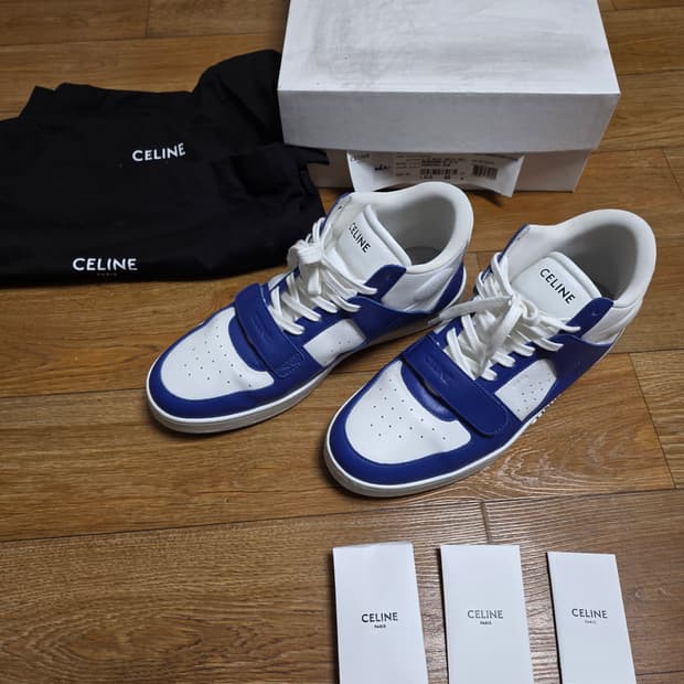 셀린느 벨크로 미드탑 스니커즈