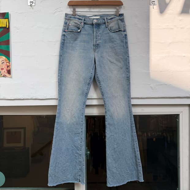 Mother 마더 라이트 블루 부츠컷 데님 팬츠 W27