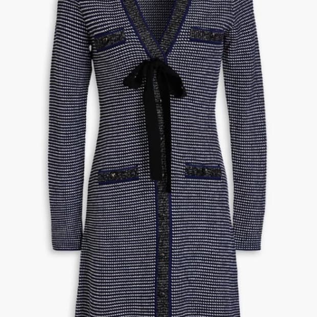 산드로 네이비 니트 원피스 36사이즈