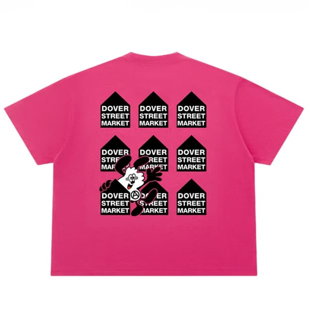 L) 베르디 x 도버 스트리트 마켓 반팔 티셔츠 핑크 Verdy DSM