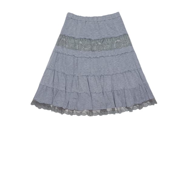 콜로신스 미디스커트 멜란지