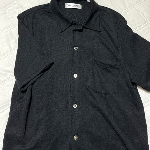 (48) 아워레가시 부클레 반팔 셔츠 블랙