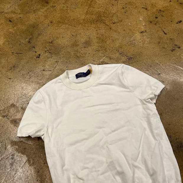 [정품/S] 폴로 랄프로렌 화이트 반팔 티셔츠 b16