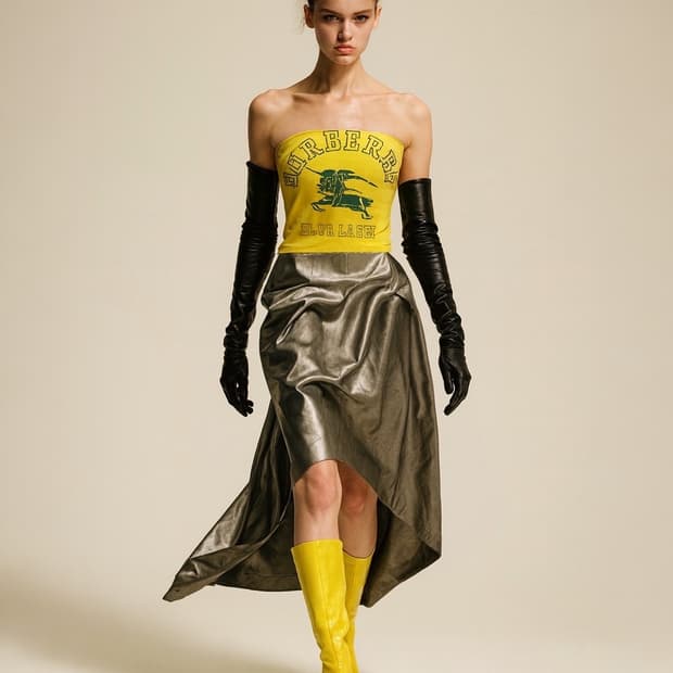 Burberry Blue Label Reworked Tube Top