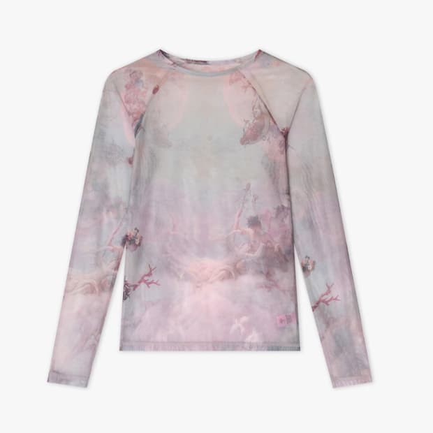 MABLING 마블링 printed mesh top 메쉬 탑