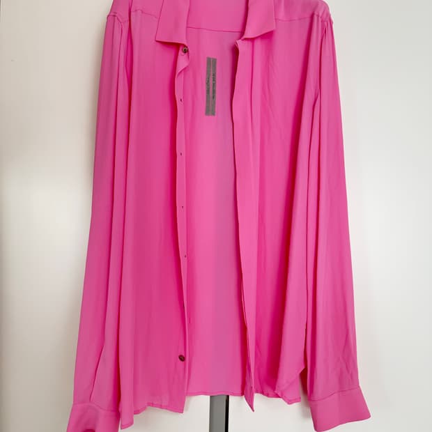 릭오웬스 오피스 셔츠 팝 핑크