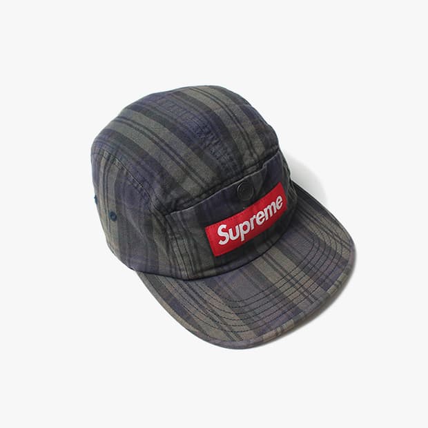 SUPREME "Green Check Cap"