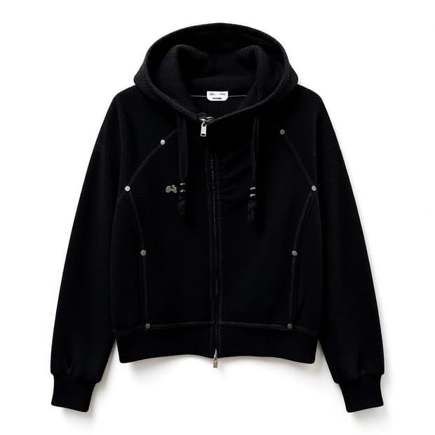 hugyourskin 허그유어스킨 후드집업 블랙