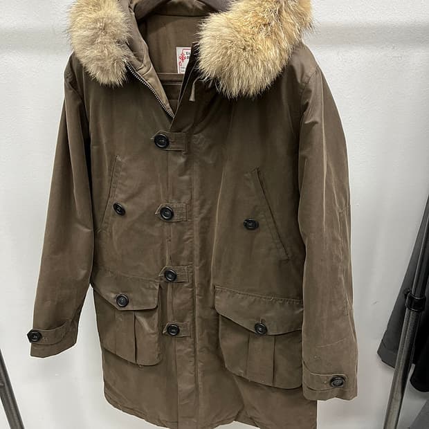 95-100)이스트하버서플러스 이태리 왁스 야상코트