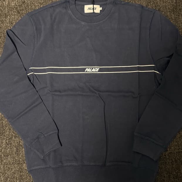 [M] 팔라스 320 라인 크루 맨투맨 네이비 17fw