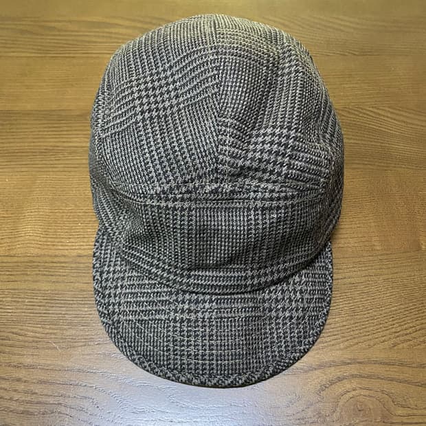 논네이티브 체크 울 캡