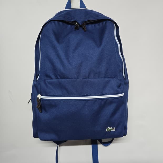 라코스테 네이비 확장형 백팩 가방