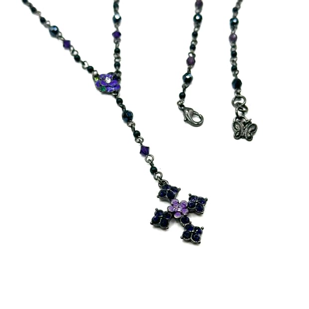 Annasui violet & rose cross