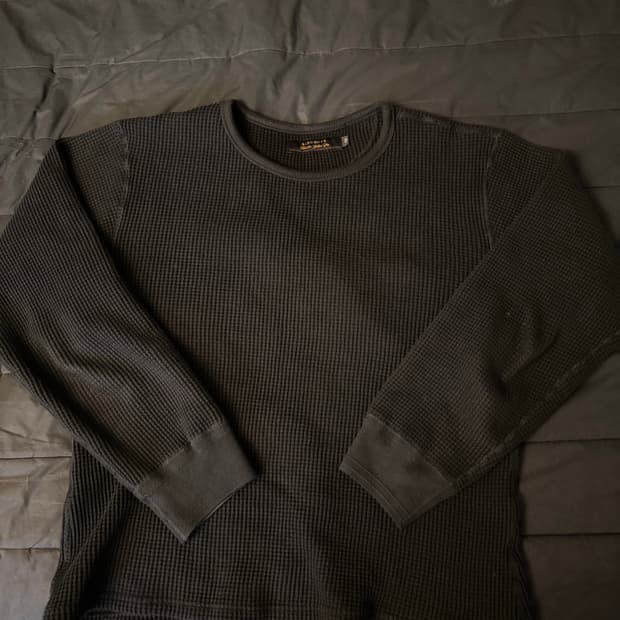 버드노트 헤비 와플 크루넥 40