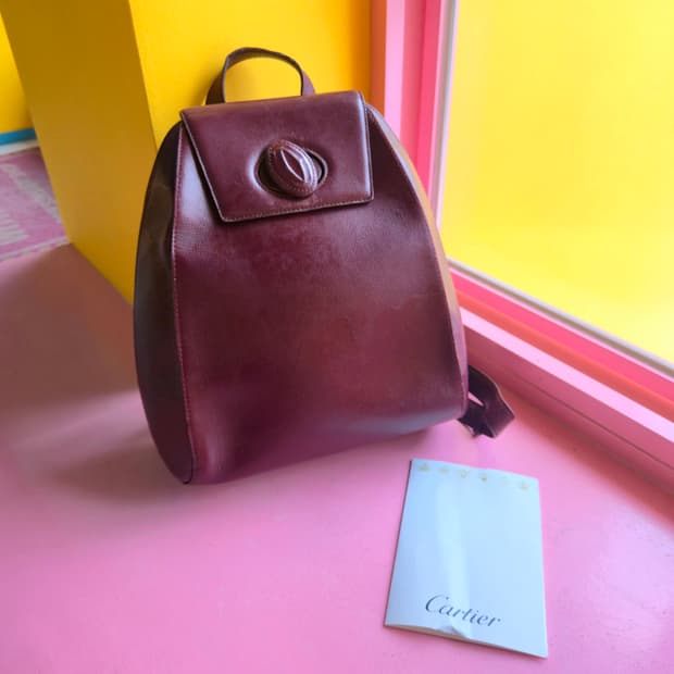 까르띠에 가죽 백팩 가방